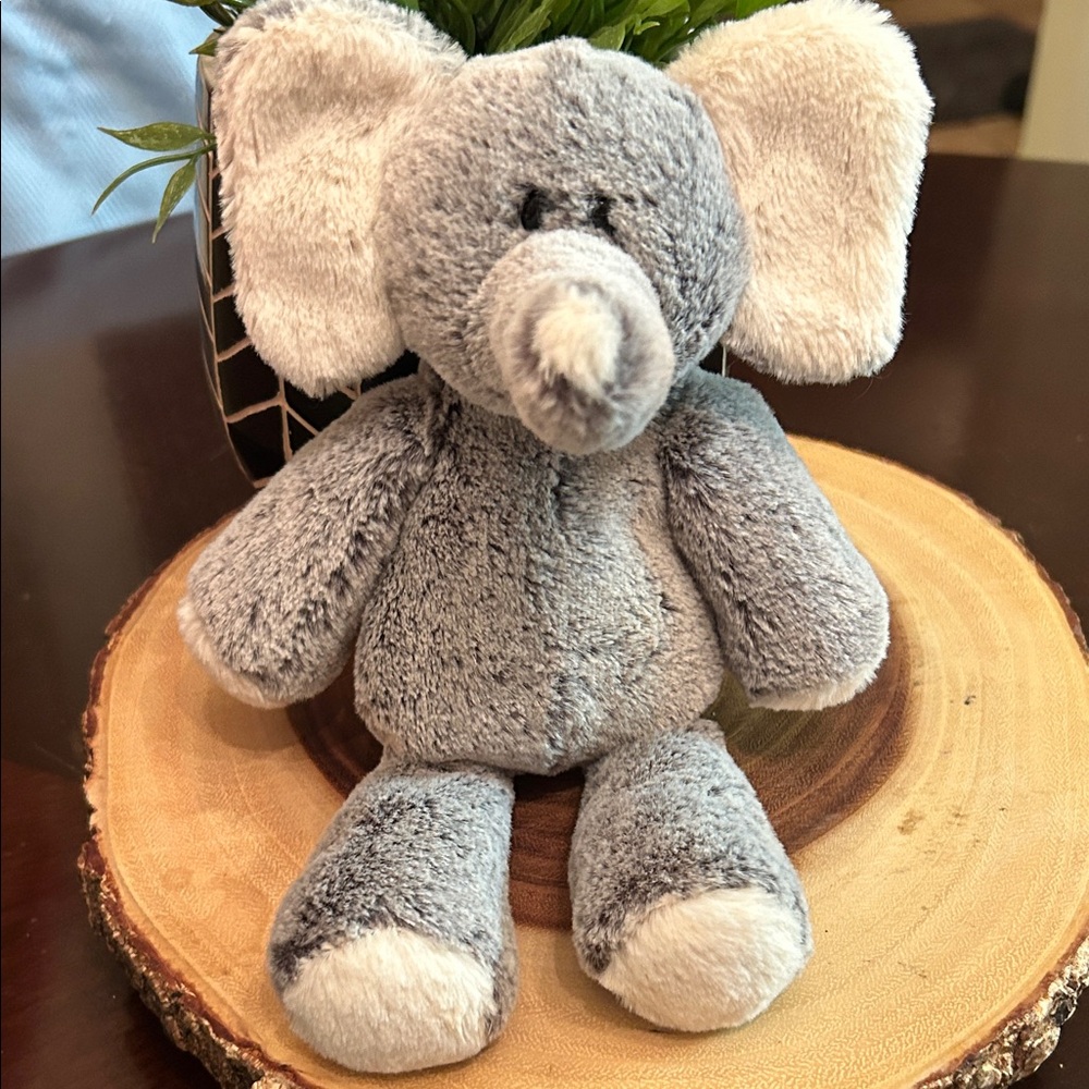 Mary Meyer Marshmallow Junior Gray‎ Plush Elephant Stuffed Animal Toy Size 9in